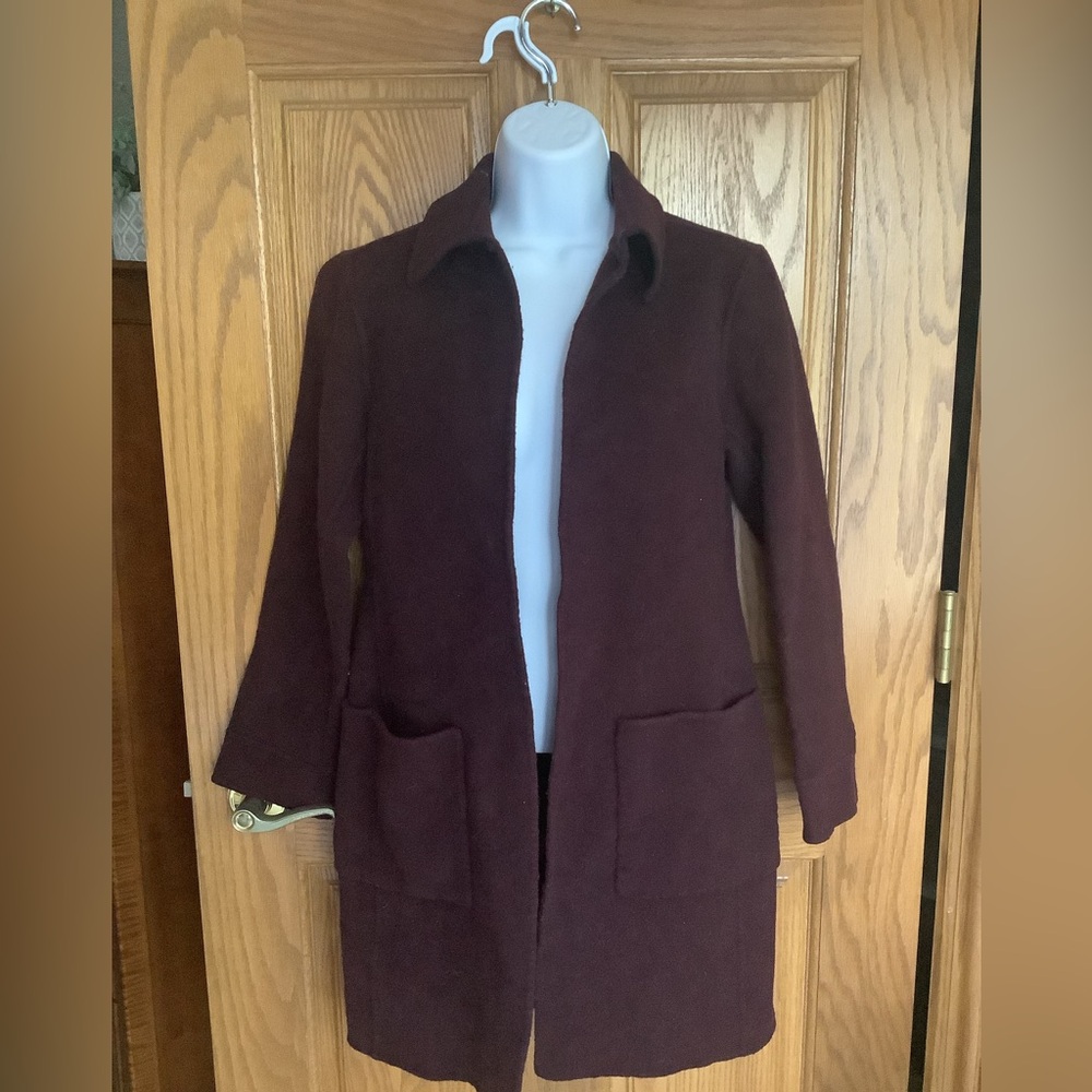 100% wool REAL CLTOHES sz4  Coat/jacket  Deep Purple